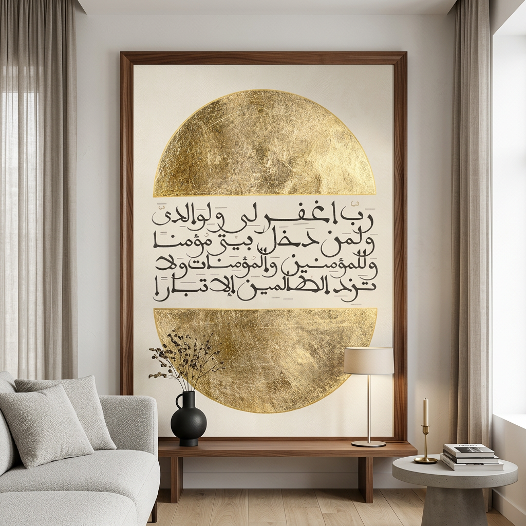 Surah Nuh 28 — Home Blessing Artwork